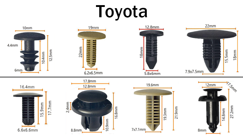 Sai qualcosa sulle clip per auto della Toyota?